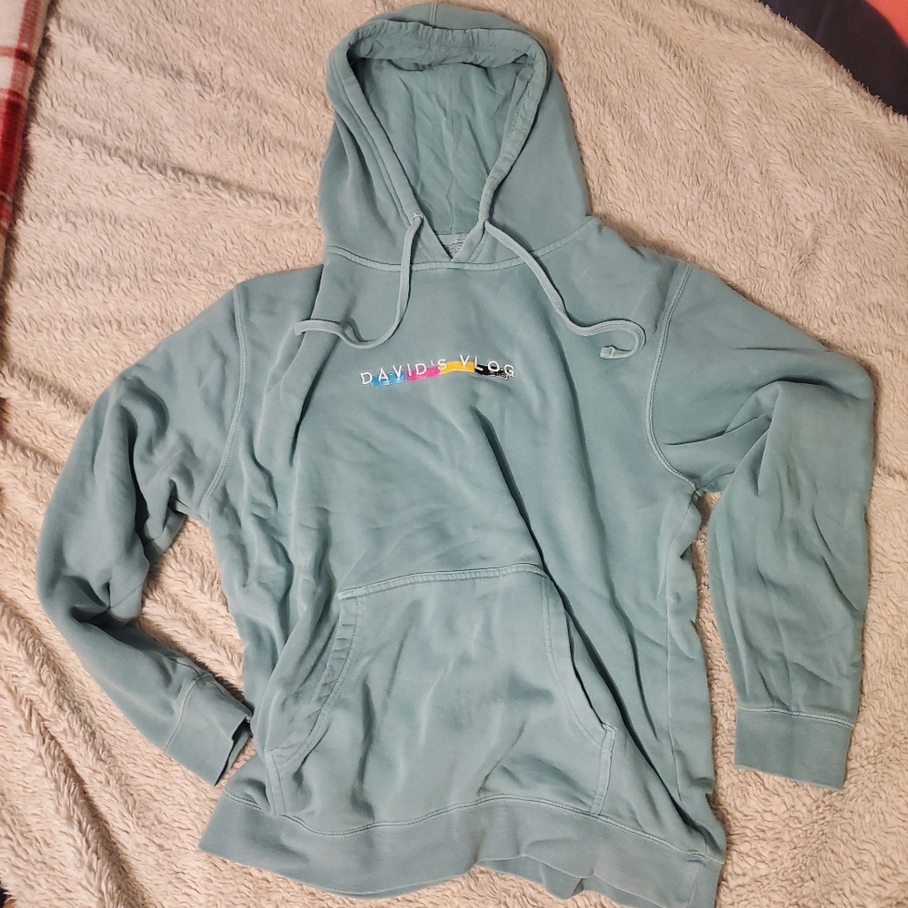 David's vlog hoodie